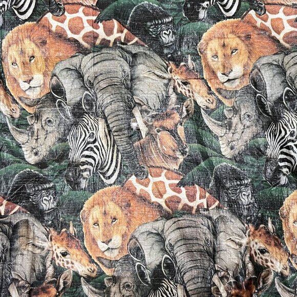 VTG 90s Walt Disney World Tyvek Jungle Cruise Full Zip Light Jacket Size Medium - Picture 6 of 7